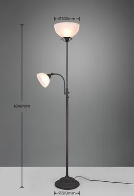 Image de Lampe sur pied COUNTRY rouille RL R46322024