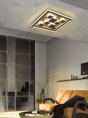 Produktbild von Fischer & Honsel Rico LED Deckenleuchte 48,3W warmweiss dimmbar braun 20119