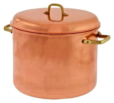 Image de Casserole en cuivre avec anses 30 cm