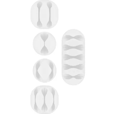 Produktbild von goobay Kabelmanagement weiß (5er Set)