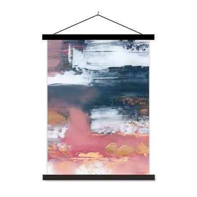 Produktbild von MuchoWow® Textilposter Abstrakt - Malerei - Design 40x53 cm mit schwarzem Rahmen - Abbildung