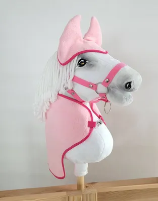 Immagine prodotto di Set per Hobby Horse A3: tappeto + paraorecchie - rosa chiaro