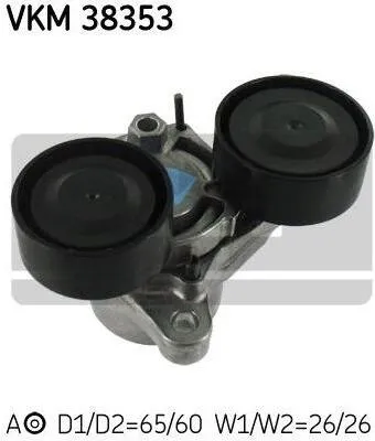 Produktbild von SKF Umlenkrolle für Keilrippenriemen für BMW E90 F11 F10 F16 F86