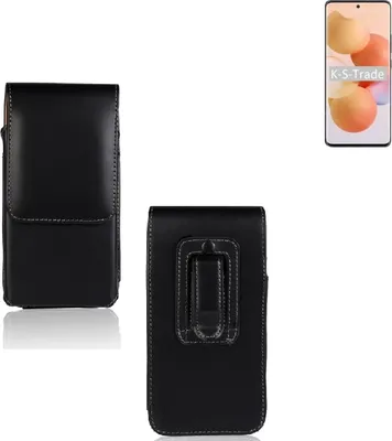 Produktbild von K-S-Trade Gürteltasche für Xiaomi Civi Schutz Hülle Handy Hülle mit Magnetverschluss Holster in schwarz