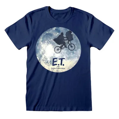 Produktbild von E.T - Moon Silhouette - Blue T-Shirt - Größe L