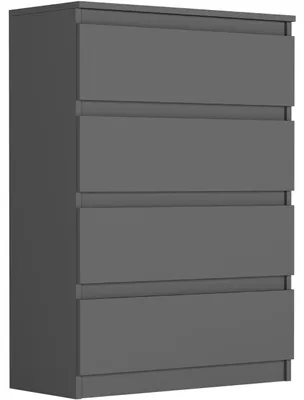 Obrázek produktu pro Komoda 70 cm 4 zásuvky skříňka FRAMIRE R-4 antracit