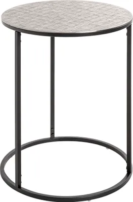 Produktbild von HAKU Beistelltisch schwarz, silber - Metall, B/H/T: 46x60x46 cm