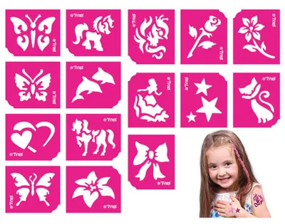 Image de Tytoo. Gabarits de tatouage - tacheté 15pcs
