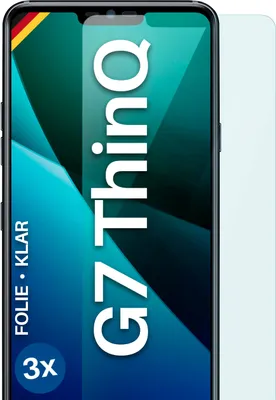Produktbild von moex® 3x Schutzfolie kompatibel mit LG G7 ThinQ / G7 Fit - Displayschutzfolie dünn Folie, Klar