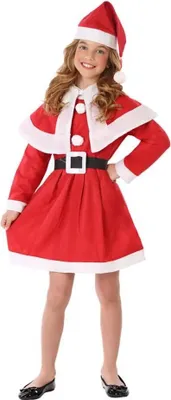 Obrázek produktu pro Atosa Santa Mum Dětský dívčí kostým Červená 10-12 let Červená 10-12 let