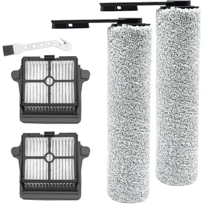 Zdjęcie produktu dla Zestaw części zamiennych do odkurzacza Tineco iFloor 5 Breeze Complete: 2 sztuki rolki szczotki, 2 sztuki filtrów, 1 sztuka szczotki do czyszczenia