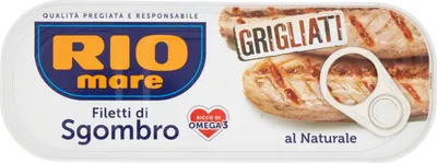 Produktbild von Makrelenfilets in eigener Sauce Filetti di sgombro grigliati al naturale 120g - Rio Mare