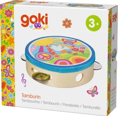 Obrázok produktu pre Goki 61841, hudobná hračka, Tamburína, 3 rok / roky, Viacfarebný
