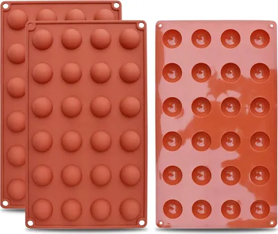Produktbild von Silikonische Chocoladegussform - Mini 24-Kavitäten Form für Chocoladecake, Gelee und Schokomousse