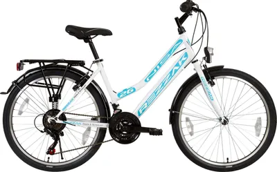 Produktbild von 26 Zoll Fahrrad Mädchenfahrrad Kinderfahrrad 26" Citybike Weiß Türkis Damenrad Cityfahrrad