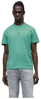 Image de T-shirt Tommy Hilfiger TJM REG LINEAR LOGO TEE EXT pour Homme