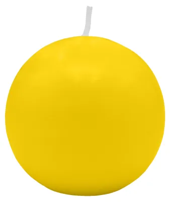Produktbild von Kugelkerzen Zitrone Gelb Ø 60 mm, 16 Stück