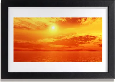 Produktbild von Bild 30x20 MDF-Rahmen Wandkunst Sun Sea Landschaft