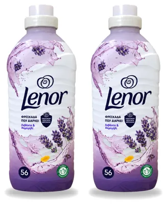 Produktbild von 2 x Lenor Weichspüler Lavendel & Kamille 1176 ml - Vorteilspackung - 2 Stücke