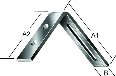Produktbild von Vormann Verstellwinkel Schenkellänge 80x65mm Breite 20 mm - 000178080Z