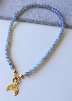 Produktbild von 42 cm durchbrochene Halskette HORN OF ABUNDANCE Stahl A'LA OPAL