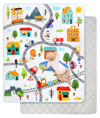 Obrázek produktu pro Podložka podlahová pro děti, extra silná (2 cm), rozměry 150 x 180 cm, s protiskluzovou úpravou, vhodná do dětských pokojů