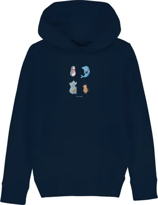 Produktbild von Mr. & Mrs. Panda Kinderpullover Big Band 9-11 Jahre (134/146) - French Navy - Geschenk, Maus, Pullover, Sweater, Kinderbekleidung, Sweatshirt, Elefant, Hoodie, Musik