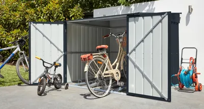 Produktbild von Globel Industries Fahrradgarage "Family" anthrazit 3,82 m²