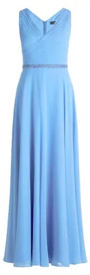 Produktbild von Vera Mont Damen Abendkleid mit Plissee 44, Paris Blue