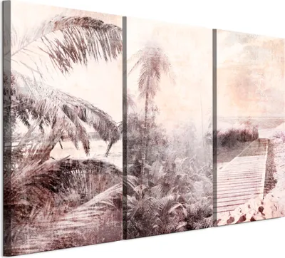 Produktbild von LUMASOUL Leinwand Bilder, Leinwandbild Natur Motiv, Wandbilder Holzrahmen, Bilder 90x60cm Strand 5