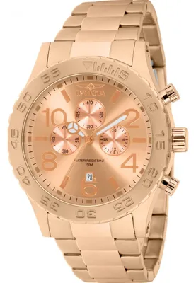 Immagine prodotto di Invicta Specialty 1271 Orologio da Uomo - Movimento al Quarzo - Acciaio Inossidabile con Quadrante Oro Rosa - 50 mm