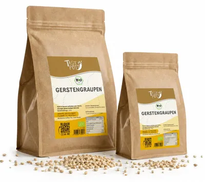 Produktbild von Tasty Pott Gerstengraupen - 1kg im Beutel - 1 Beutel