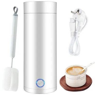 Immagine prodotto di Bollitore elettrico portatile, 400 ml, 3-in-1, in acciaio inossidabile