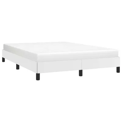 Produktbild von Langlebige Bettgestell Weiß 140x200cm Kunstleder - Möbel611550 - Klassische BettenJugendbett Tagesbett