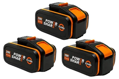 Obrázek produktu pro Baterie, kapacita 6000 mAh, kompatibilní s různými elektrickými nástroji, Worx 8.0AHX3