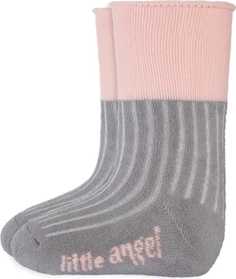 Produktbild von Socken Frottee Outlast® - dunkelgrau/hellrosa, 10-14 | 7-9 cm