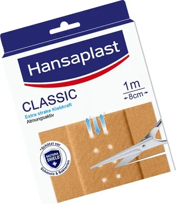 Obrázek produktu pro Hansaplast Classic Plaster 8cm x1 m 1 ks
