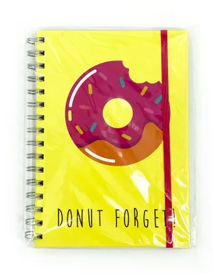 Productafbeelding van Spiraalblok ForGirl, formaat A5, geel, in de vorm van een donut