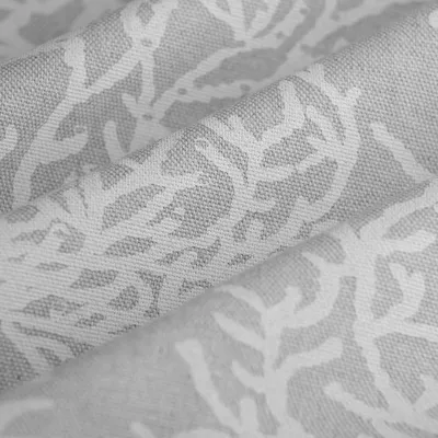 Productafbeelding van Marineprint canvasstof, 155 cm breed, wit – gecertificeerd volgens