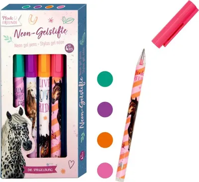 Produktbild von Neon-Gelstifte - Pferdefreunde