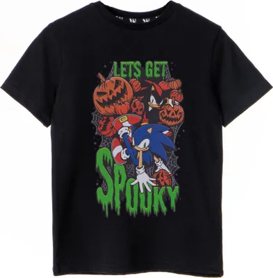 Image de Sonic The Hedgehog - "Let's Get Spooky" T-shirt pour garçon NS8120 (146-152) (Noir)