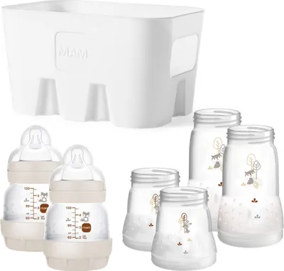 Produktbild von MAM 7-tlg. Starter-Set Easy Start Geschenkset Erstlingsset Natur Anti-Colic OneSize