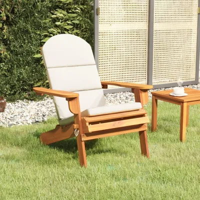 Produktbild von "2026 Promotion" Adirondack-Gartenstuhl mit Kissen Massivholz Akazie - Gartenstühle CC21861