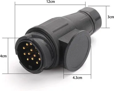 Produktbild von Famanu 13-poliger Anhängerstecker für Autoanhänger und Fahrradträger
