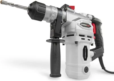 Zdjęcie produktu dla Wiertarka udarowa POWER plus POWC1030-3 w 1: wiercenie (udarowe) i dłutowanie, moc wiercenia 900 W, 3,5 J, SDS-plus