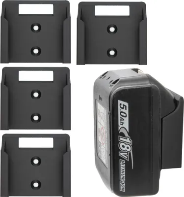 Produktbild von 4x Akku Halter für Makita Halterung Halter Wandhalter Wandhalterung 14,4V / 18V