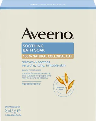 Produktbild von AVEENO® Zklid? ují cí ovesná koupel, 8 sá ? k? 8x42 g