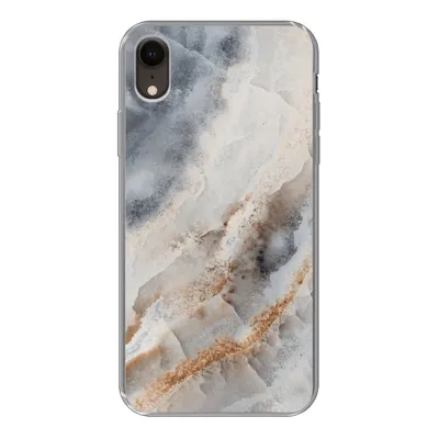 Produktbild von MuchoWow® Handyhülle Schutzhülle Hülle für iPhone XR Natursteine - Mineralien - Muster Silikon Softcase Handy Hülle - Schutzdeckel