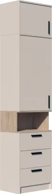 Produktbild von Marmex Möbel Stauraumregal GRANT G6+G14 Cashmere Regal 52x235x40 cm