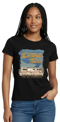 Produktbild von Spreadshirt Breaking Bad Desert Tours New Mexico Frauen T-Shirt, XL, Schwarz